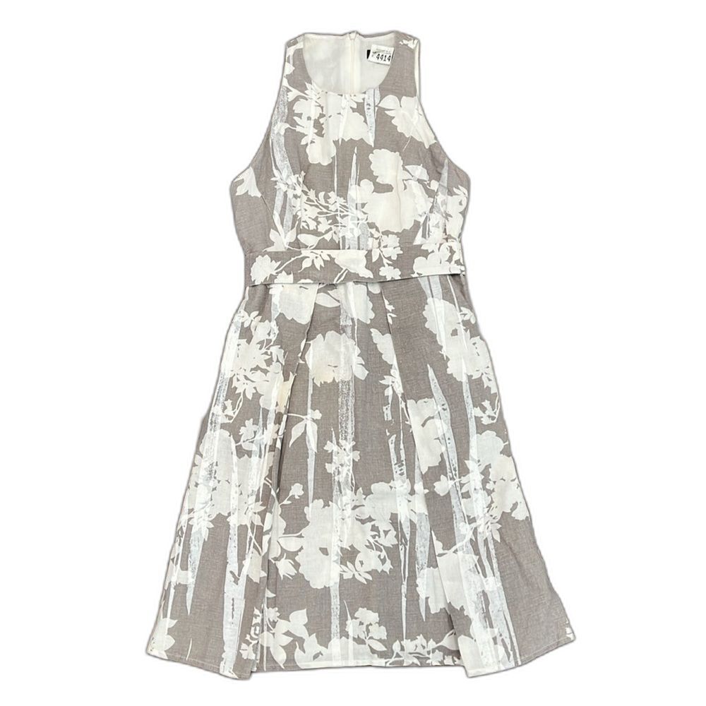 Adolfo Dominguez Linen Cotton Sleeveless Mid-length Dress size 36 (2)
